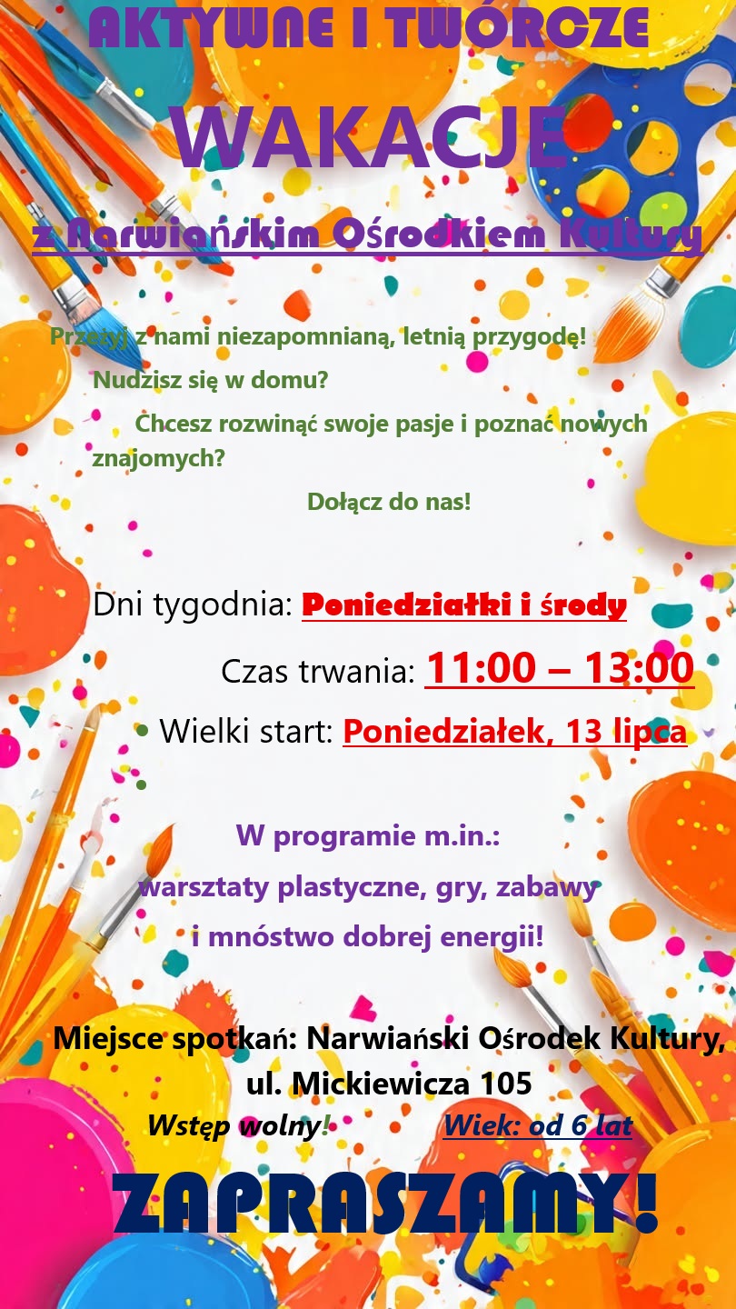 WAKACJE Z NOK PLAKAT DOBRY